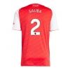Camisa de Futebol Arsenal William Saliba #2 Equipamento Principal 2025-26 Manga Curta